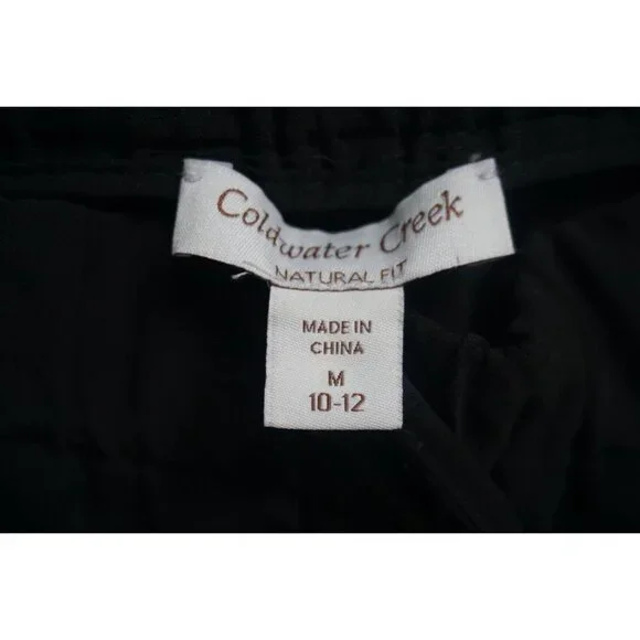 Coldwater Creek Natural Fit Black Pants, Size M (10/12) - Picture 4 of 6